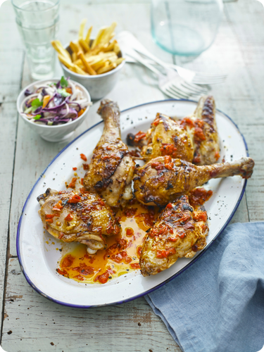 Plate of chicken piri-piri